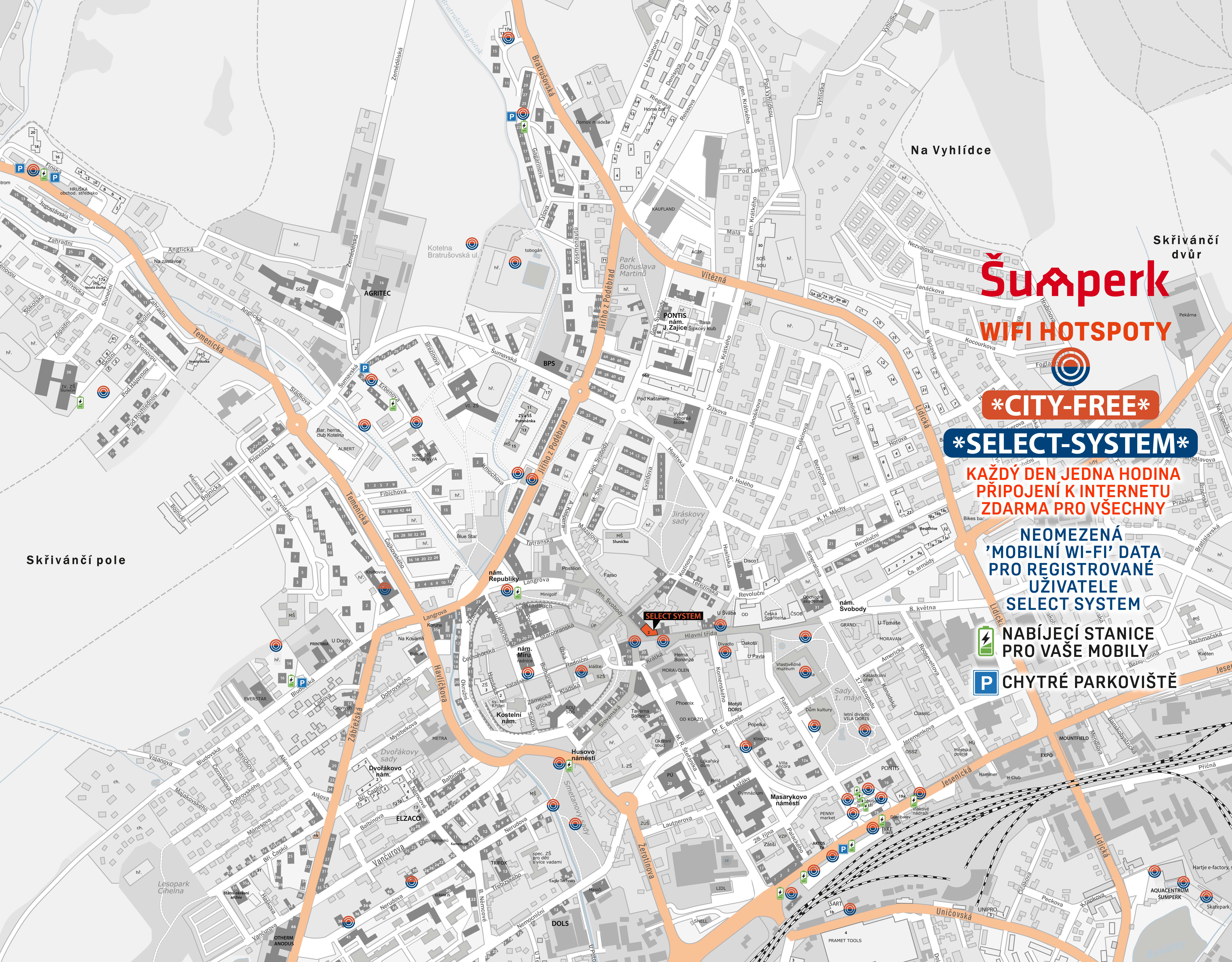 *CITY-FREE* WIFI HOTSPOTS ŠUMPERK